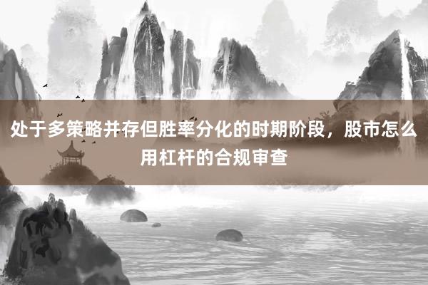 处于多策略并存但胜率分化的时期阶段，股市怎么用杠杆的合规审查
